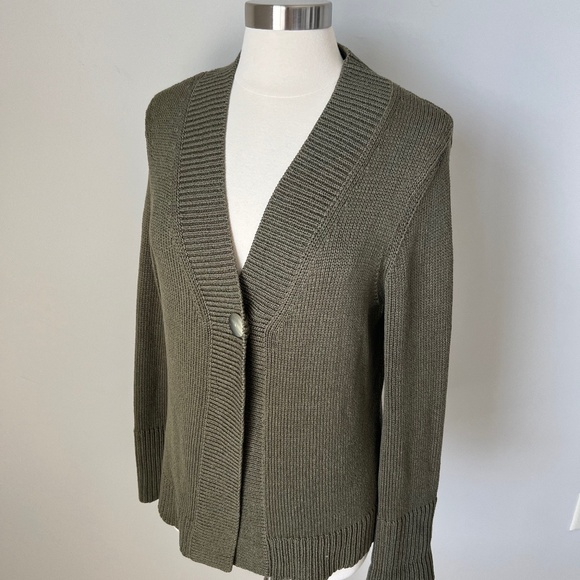 Vintage Talbots Collection Silk Blend One Button Knit Cardigan Sweater Large. - Picture 5 of 15